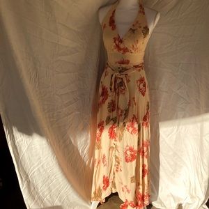 Free People long dress open back